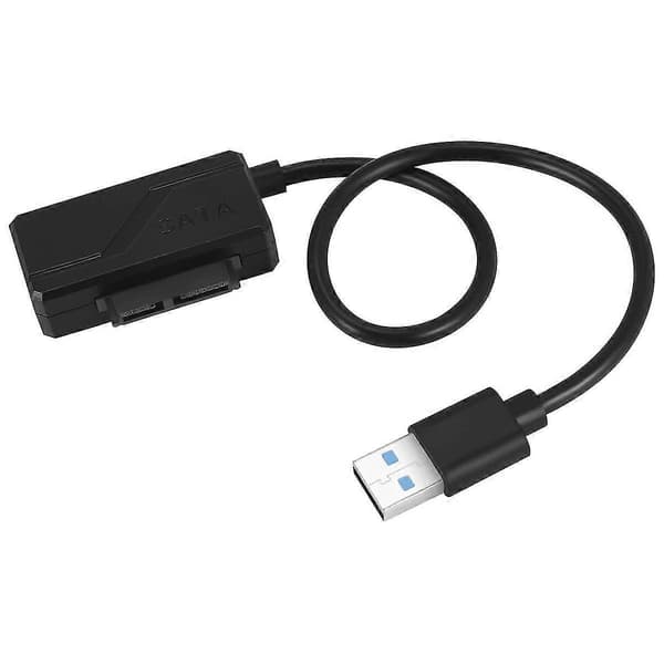 USB 2.0 til Mini Sata II 7+6 13-bens adapterkonverterkabel til bærbar CD/DVD ROM Slimline-drev