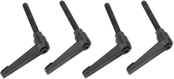 4 stk M8 Klemmespak Håndtak 50mm Rustfritt Stål Utvendig Gjenge Justerbart Håndtak Maskinknotter (50mm