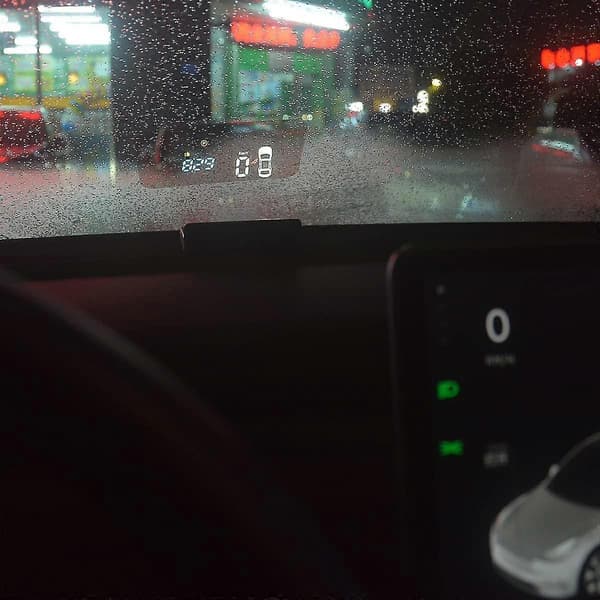 Tesla Model Y & Model 3 Spesiell HUD, 4,8 tommer Head Up Display frontrute-projektor, multifunksjon for batteristrømprosent dørgirvisning brems