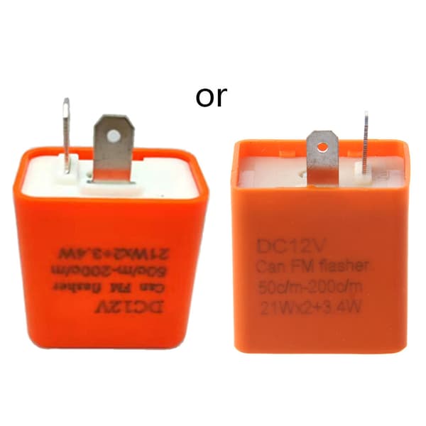 12V 2-polet motorcykelblinklys justerbart LED-blinklysrelæ blinklysindikator