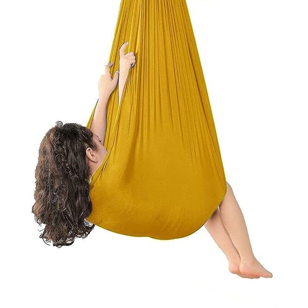 Terapeutisk inomhusgunga för barn – 100 x 280 cm – Modifierad nylon – Snabb montering – Främjar sensorisk utveckling