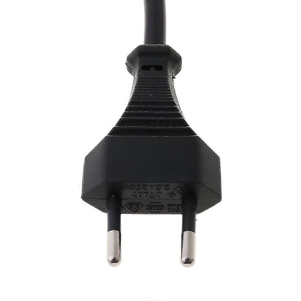 Strømadapterkabel EU 2-benet han til IEC 320 C5 Micky til bærbar strømforsyning 30 cm Black