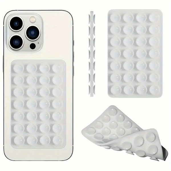 Tosidig silikon sugekopp biltelefonholder, iPhone/Android language