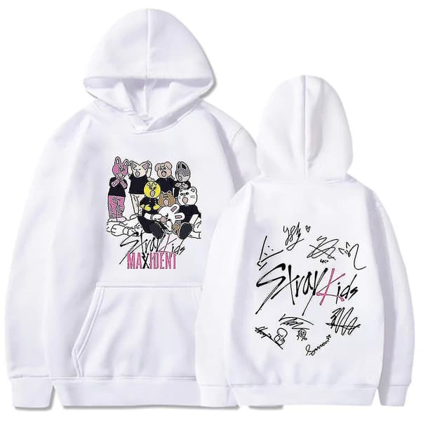 Stray Kids Hættetrøje[HK] hvid white M