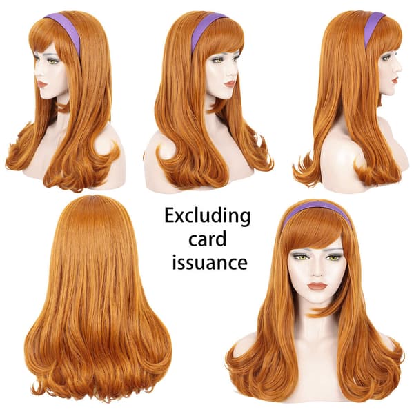 Anime Scooby-Doo Daphne Blake Violett Set Dam Cosplay Kostym Karneval Party^ L