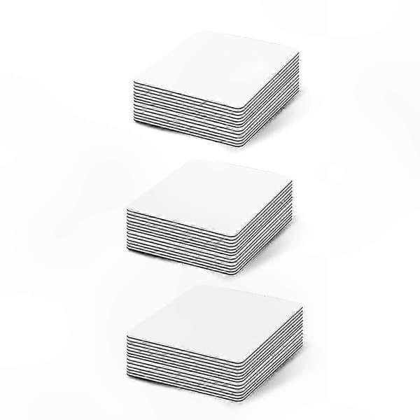 40-pack rektangulära kylskåpsmagneter, 7,5x5,5 cm, DIY-hantverksmaterial för hem, kök, kontor, inredning och presenter