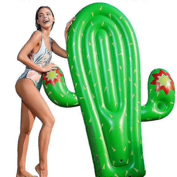 Uppblåsbar Kaktus Pool Party Float för Vuxna Sommar Vattenleksak