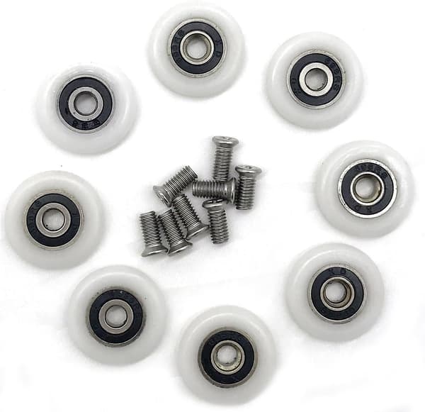 Dusjdør Ruller Hjul Svingbare Hjul Ruller 25mm 19mm