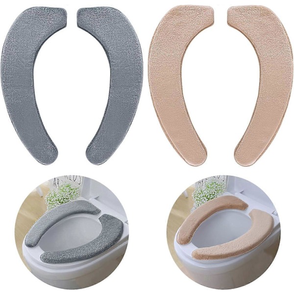 WC-istuimen suojukset, 2 paria WC-istuimen pehmuste lämpimämpi WC-istuimen pehmuste yleismallinen WC-istuimen suojuspehmuste