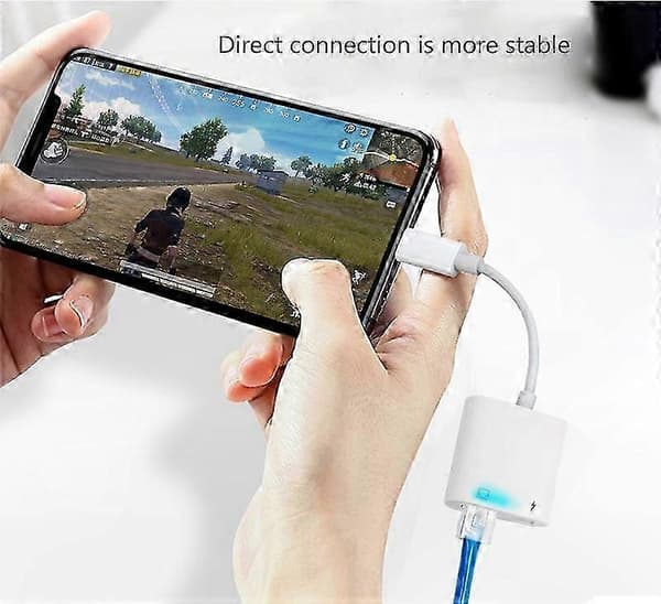 Ethernet-adapter för iPod med Lightning-kontakt RJ45 nätverks-LAN-dongel