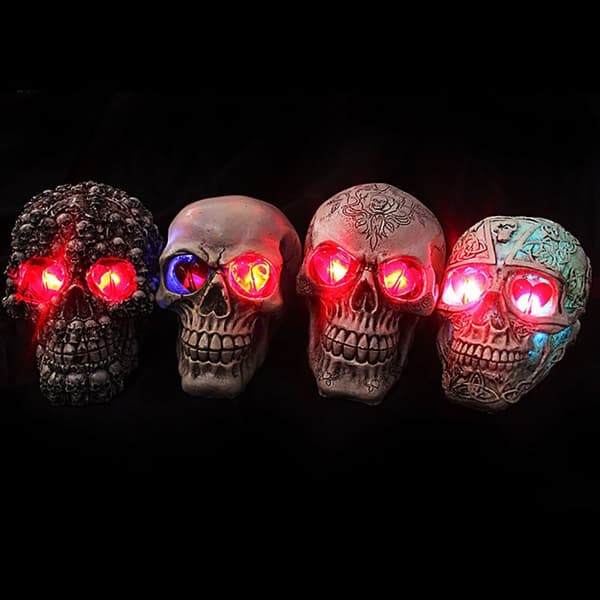 Halloween Skallelys Utskjæring Skjeletthode 3 3 3 3 3