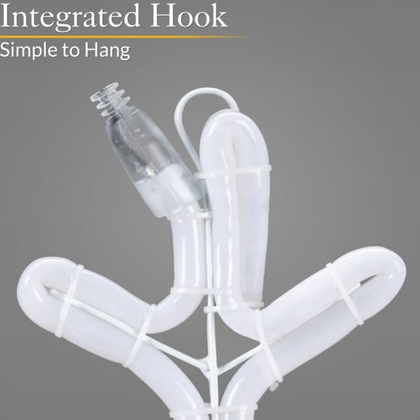 Lumihiutaleikkunavalo (38 cm)
