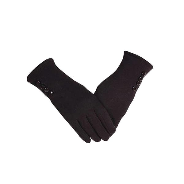 Tjocka Varma Gary Deerskin Sammet Vinter Touch Screen Handskar för Dam