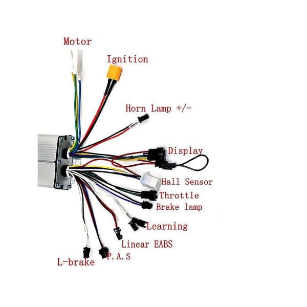GT-100 LCD Display Instrument Instrumentbræt Controller Kabel Kit 36V 500W Controller Elektrisk Scooter A As Shown