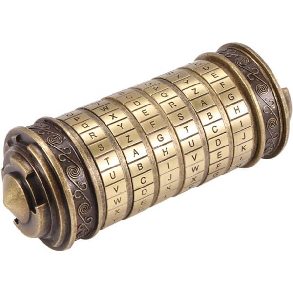The Da Vinci Code Puzzle Cylinder Box, Valentinsdag Lås Julefødselsdag Valentinsdag Kreativ Romantisk Gave Fars Dags Gave