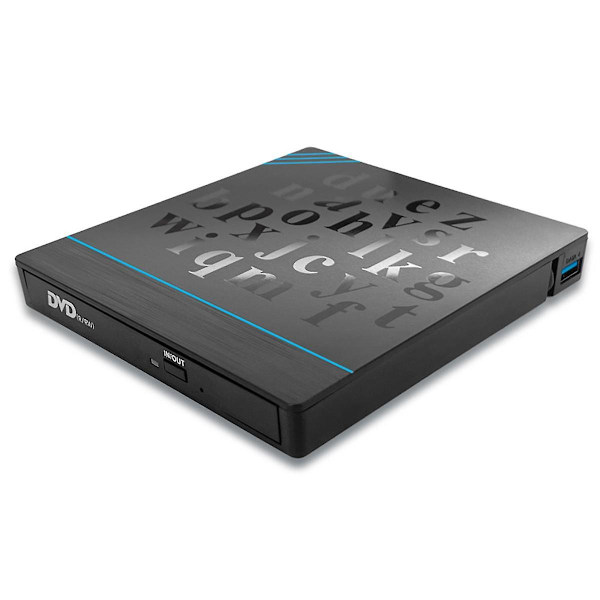 7-i-1 USB 3.0 Type-C DVD CD-ROM Afspiller Brænder Omskriver med SD-kortlæser og USB-porte til stationær computer bærbar