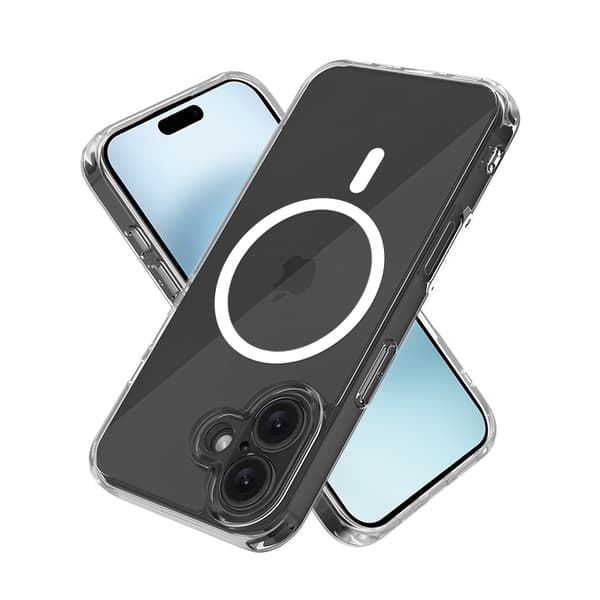 iPhone 17 Deksel Transparent - MagSafe - Fullstendig støtsikkert beskyttelse Silver one size