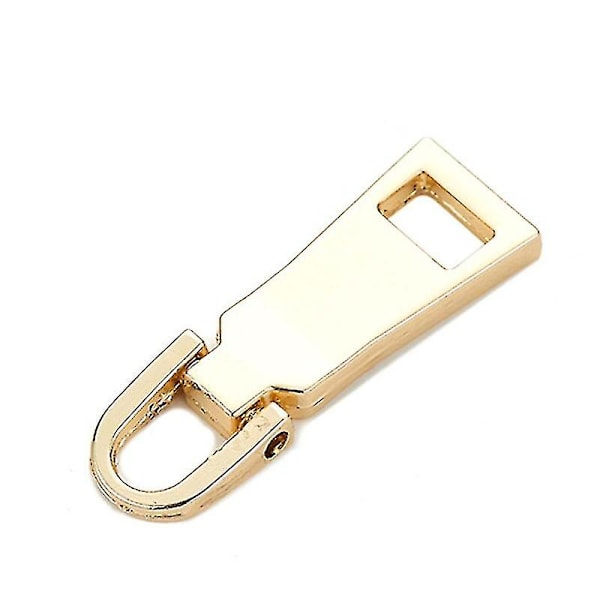 Metall Dragkedja Fixare Reparationssats Ersättning Dragkedja Kompatibel med Ryggsäckar Bagage Jackor Väskor Kappor 3 Gold