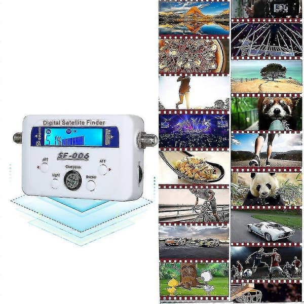 Digital satellitfinder satellitsignalmeter mini digital satellitsignalfinder meter med LCD-display digital satfinder med kompas