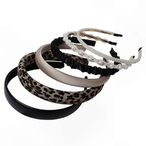 Pannebånd med leopardmønster i assorterte farger og stiler for kvinner