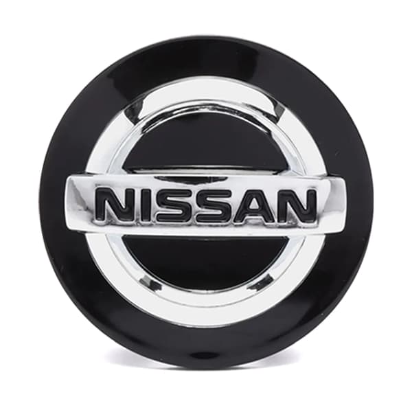 Nissan Senterkopper / Hjulkapsler Bilemblem - 4-pakning 85 60mm - Silver