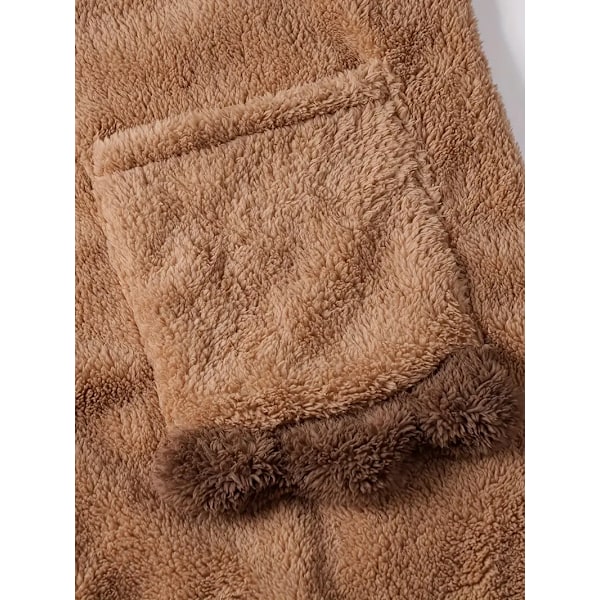 Capybara pyjamas för kvinnor, vinter, korallfleece, tjock sammet, nattklänning, lång flanell morgonrock, hemmakläder XXL