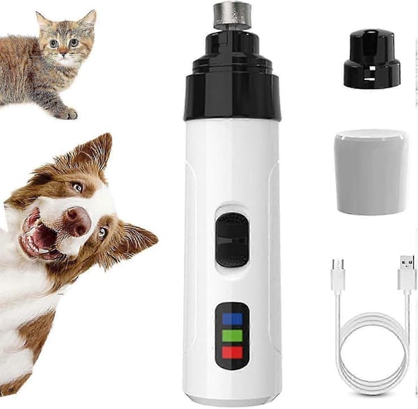 Heusom Stille Negleklipper - USB Oppladbar med 3 Porter & Dobbel Hastighet
