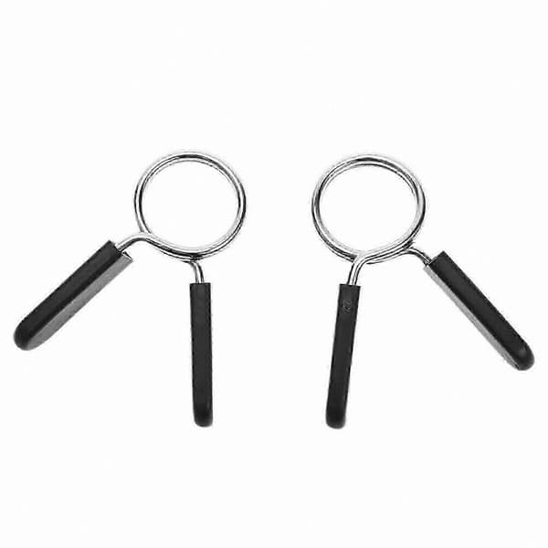 2-pack skivstångsklämmor för gymviktsstänger, 30 mm fjäderlåsklämmor för hantelutrustning