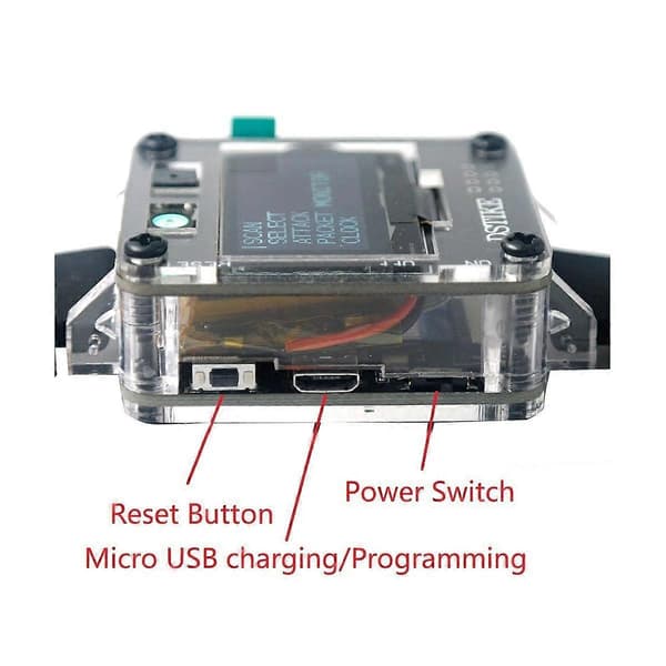 DEAUTHER WATCH SE Programmeringsur Nodemcu ESP8266 Programmerbart Udviklingskort Black