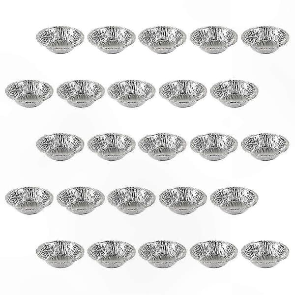300 stk. mini foliepaiformer for baking, paiformer for desserter og eggeterter Silver