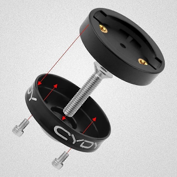 Cykelcomputerholder Stopursmontering Frempind Topdæksel Egnet Garmin Edge[HK] Black For Garmin