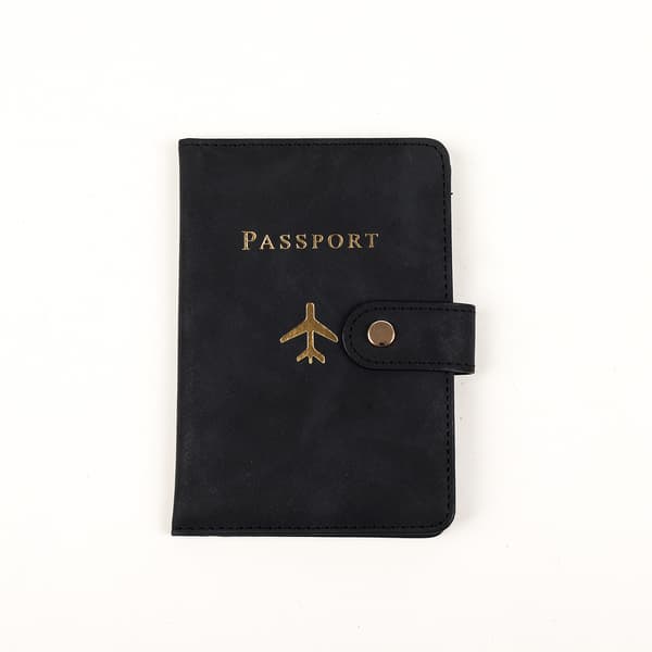 Multifunctional Passport Holder - Practical Document Holder, Travel Organizer for Multiple Cards-CJY Black