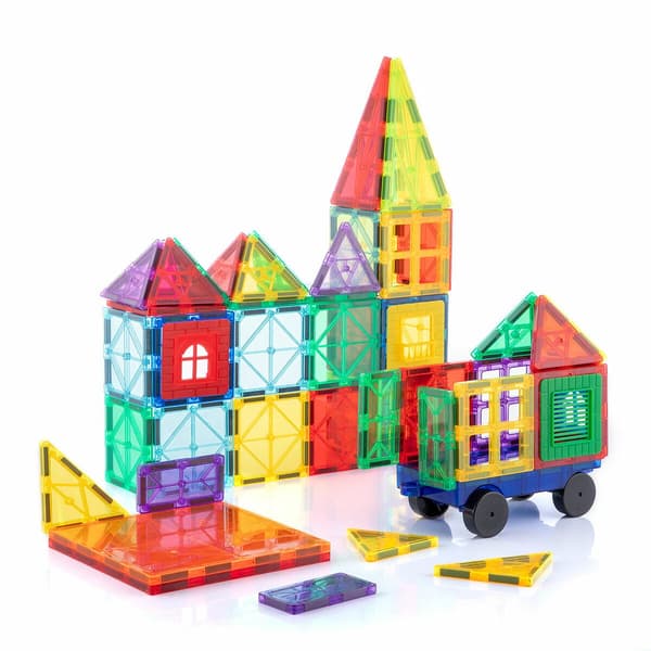Magnetiske Byggeklosser i 3D, 57 Stykker Multicolor multifärg