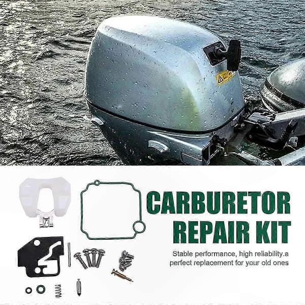 Karburator reparationssæt til påhængsmotorer kompatibel med flere modeller BlackSilver