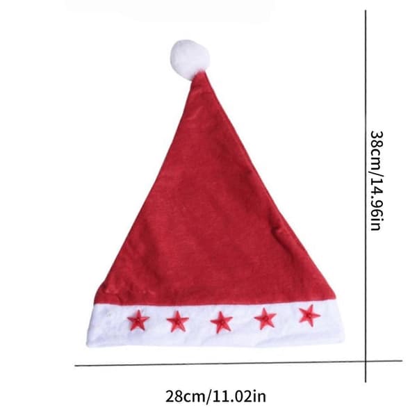 10 stk. lyse LED-julehuer med lysende stjerne og farverige lys til julefester CJY Multicolor