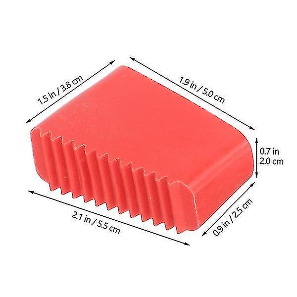 4 stk. husholdningsstige fodbeskyttere gummistige fodpuder skridsikre stige benbeskyttere [dB}
