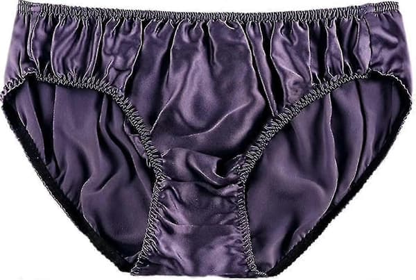 Silkeundertøj til mænd, ren silke, 100% morbærsilke, strækbar talje, basic briefs, blød S-3xl L