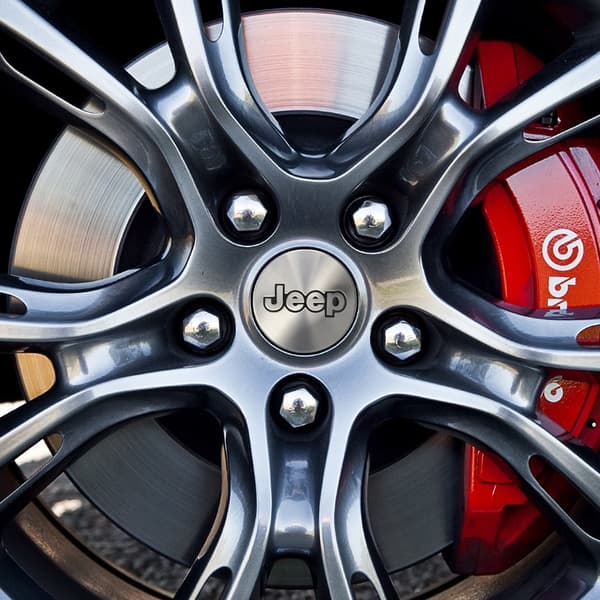 Jeep Center Caps / Wheel Hub Car Emblem - 4-pack 60 55mm - Silverkrom