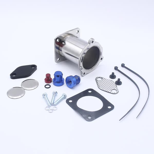 EGR-ventil reparasjonssett blindplate bypass for E61, M57n 525d 530d 535d Silver 4.5cm