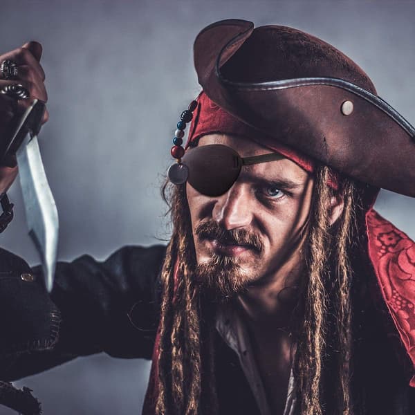 Sort øjenklap Justerbare piratklapper til behandling af strabismus A