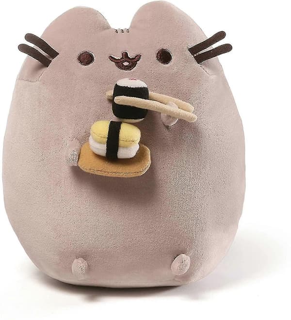 Pusheen Snackables Sushi Chopsticks Plys Fyldt Kat, 7