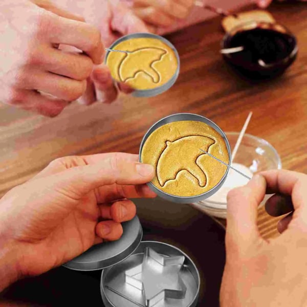 Squid Game Kageform Slik Biscuit Koreanske Honningkager Rustfrit Stål Legesæt til TV Squid Elskere og Børn