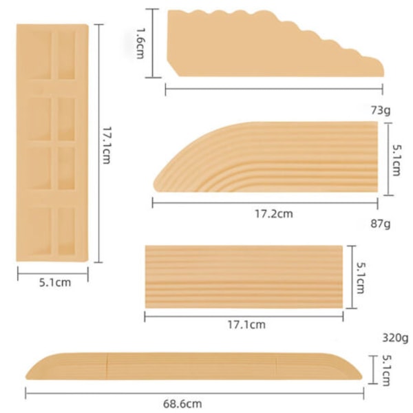 INF tröskelramp för robotdammsugare 1 set Beige Beige