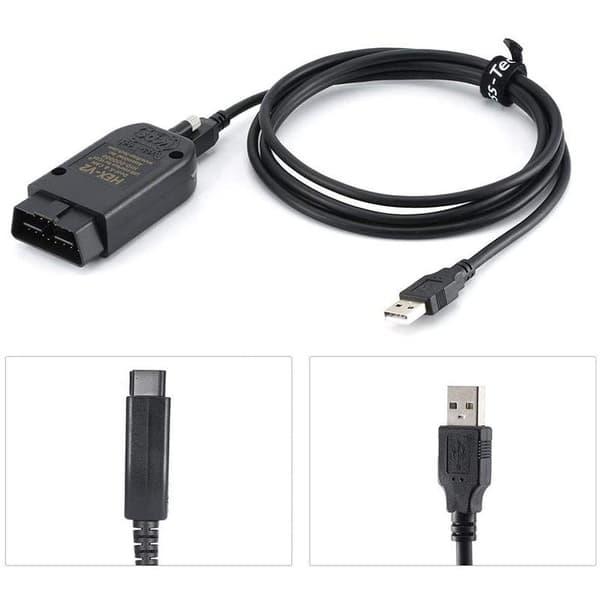 HEX V2 VCDS VAG COM 25.3 5053 Diagnostikkabel for VW/AUDI/Skoda/Seat Auto Reader USB-skannerkabel (engelsk) 7