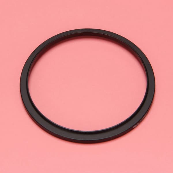 72mm-77mm Kamera Linsefilter Svart Metall Adapterring Black