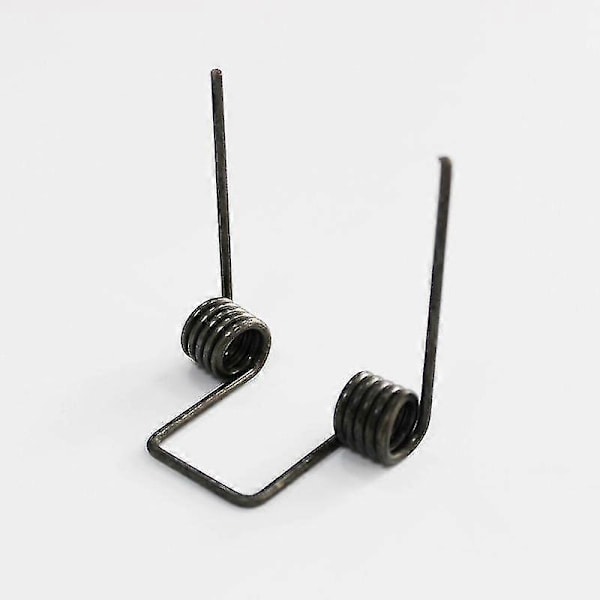 Dobbelt torsionsfjeder, tråddiameter 2,5 mm udv. diameter 15,5 mm benlængde 65 mm 5 vindinger