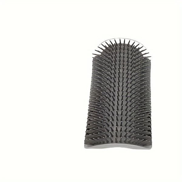 Veggmontert selvrensende kattebørste, PP-materiale, selvklebende stripe, plassbesparende, kattunger/små hunder Gray