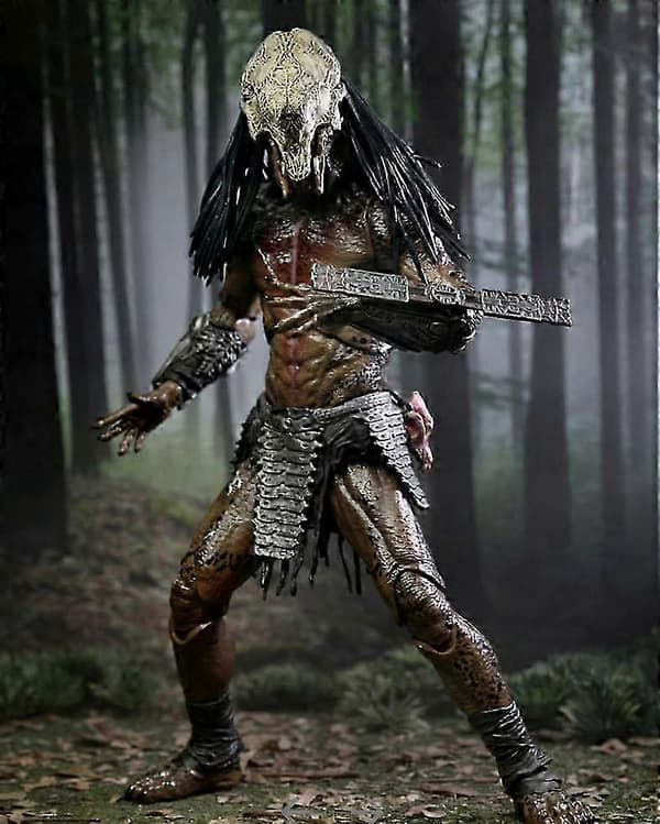 NECA Predator Feral Predator Samlarfigur - Mycket Detaljerad Filmreplika