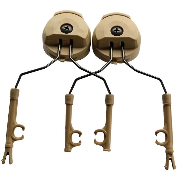 1 par 3m Peltor Arc Rail Adapter Monteringssæt til Alle Rail Ballistiske Hjelme Hvid