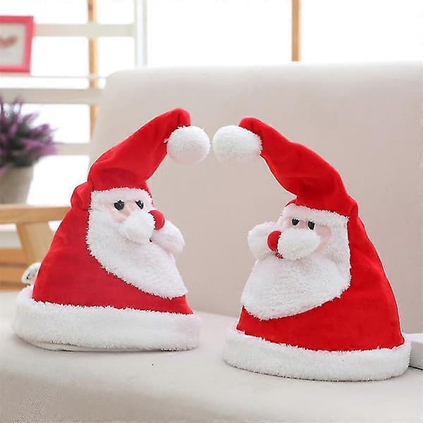 Mimigo Glowing Dancing Singing Santa Hat Christmas Interactive Toys With Music Electronic Cap Sing A